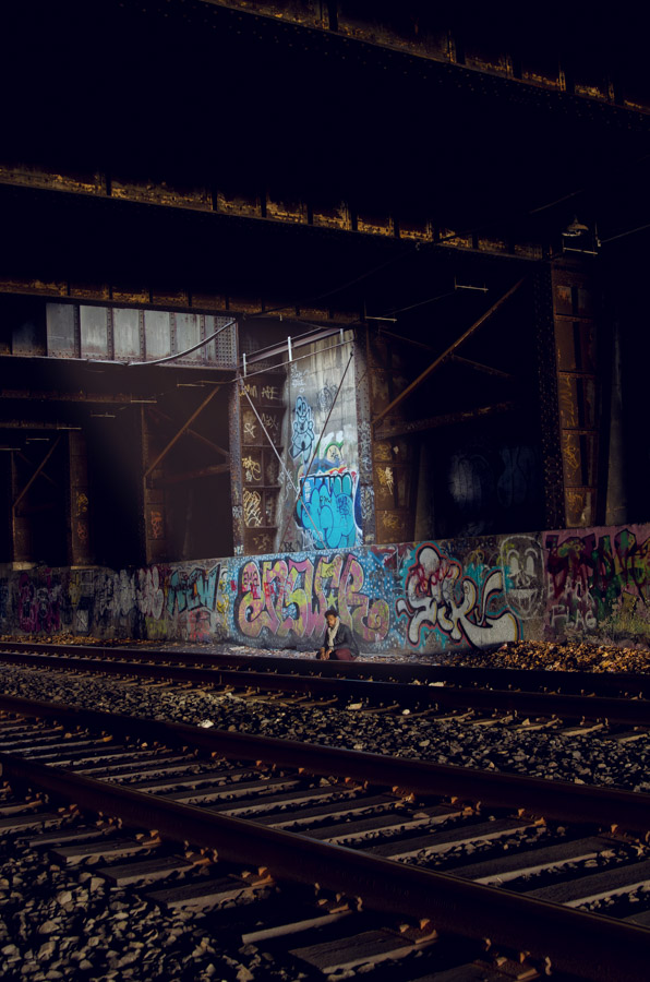 Melissa Segal Photographer newyork professional blog beauty man face portrait graffiti freedom tunnel tracks